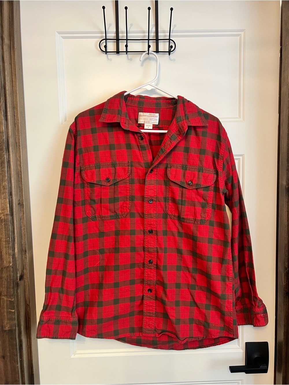 Filson Red Plaid Button-Down Shirt